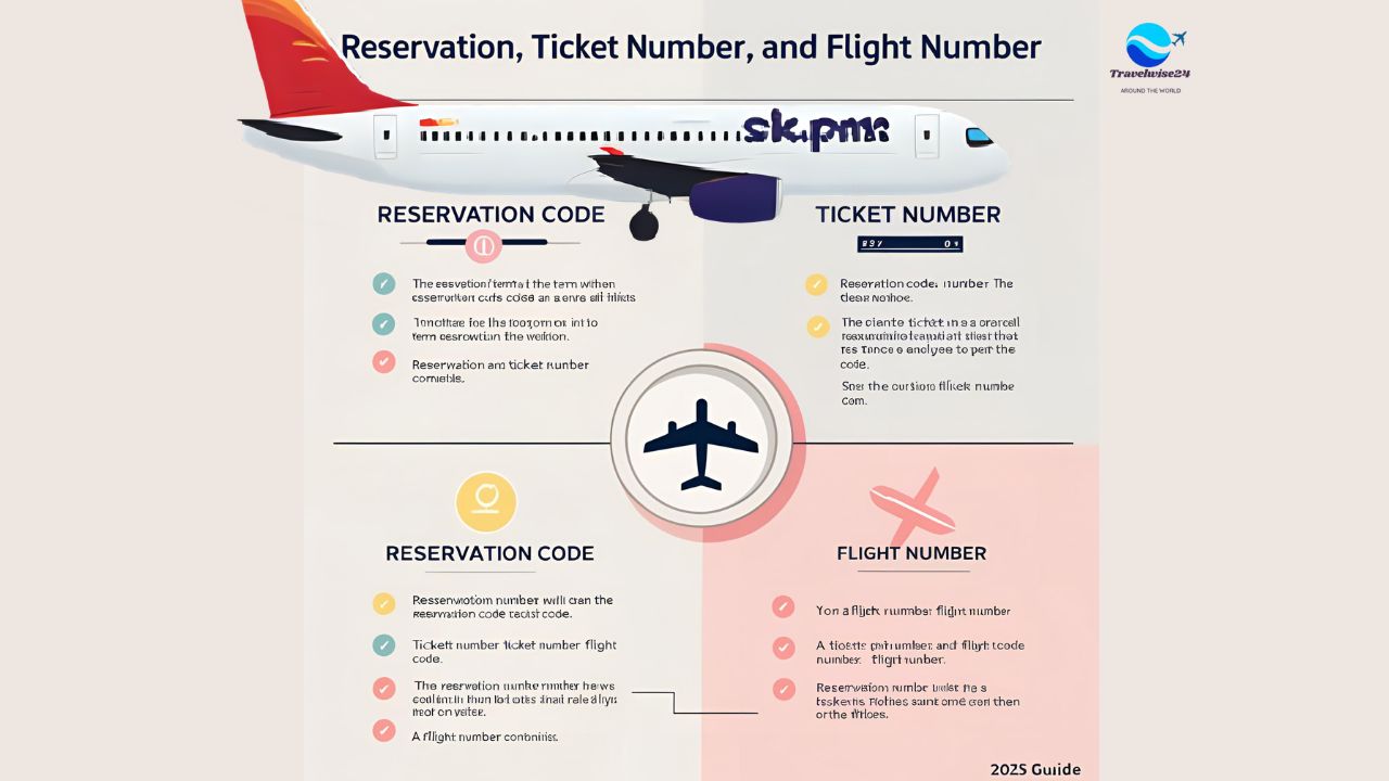 What Differentiates the Reservation Code from the Ticket Number and the Flight Number? Complete Guide 2025